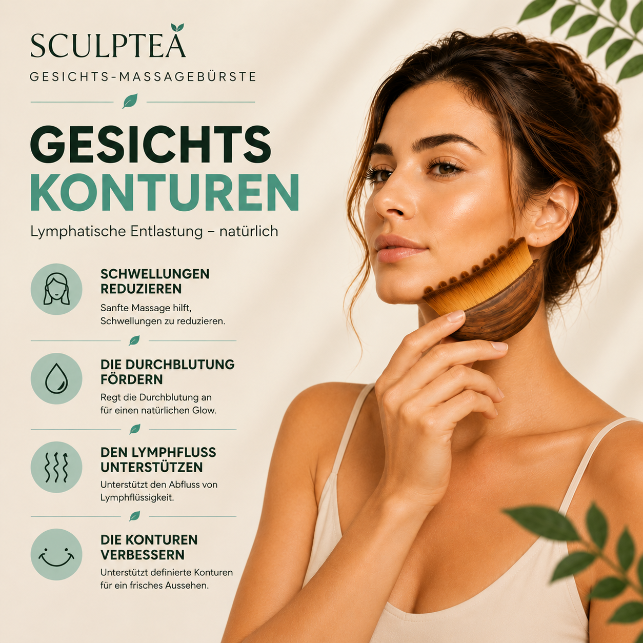 Sculptea™ lymphatische Gesichtsbürste